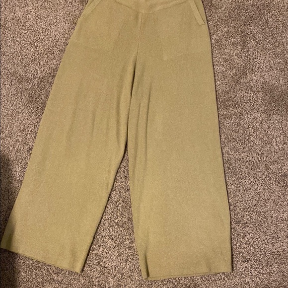 By Together Pants - By Together Wide-Leg Olive Pants